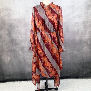 Soft Surroundings Dress Women Large Handkerchief Bohemian Folk Fairy Floral Midi